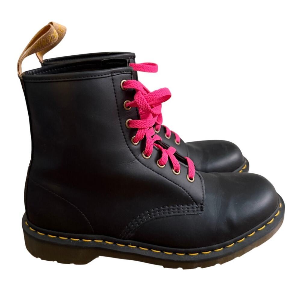 Dr. Martens Vegan 1460 Felix Black Boots Mens 11, Womens 12, Eu 45